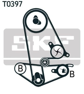 VKMC93011 SKF Pasek rozrządu, zestaw