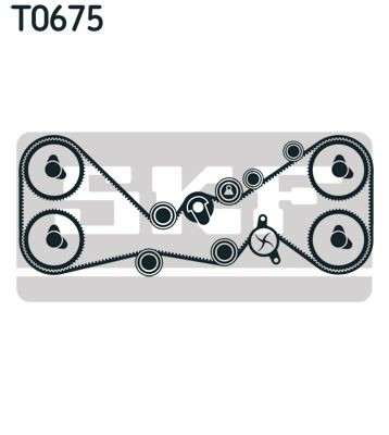 Pasek rozrządu, zestaw SKF VKMC981154 cena, od 360,81 USD
