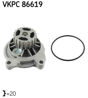 Pompa chłodząca wodna VKPC86619 SKF