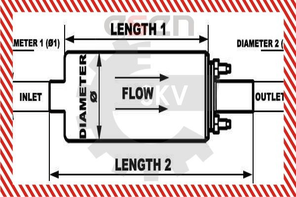 02SKV014 SKV Pompa paliwa elektryczna zanurzeniowa