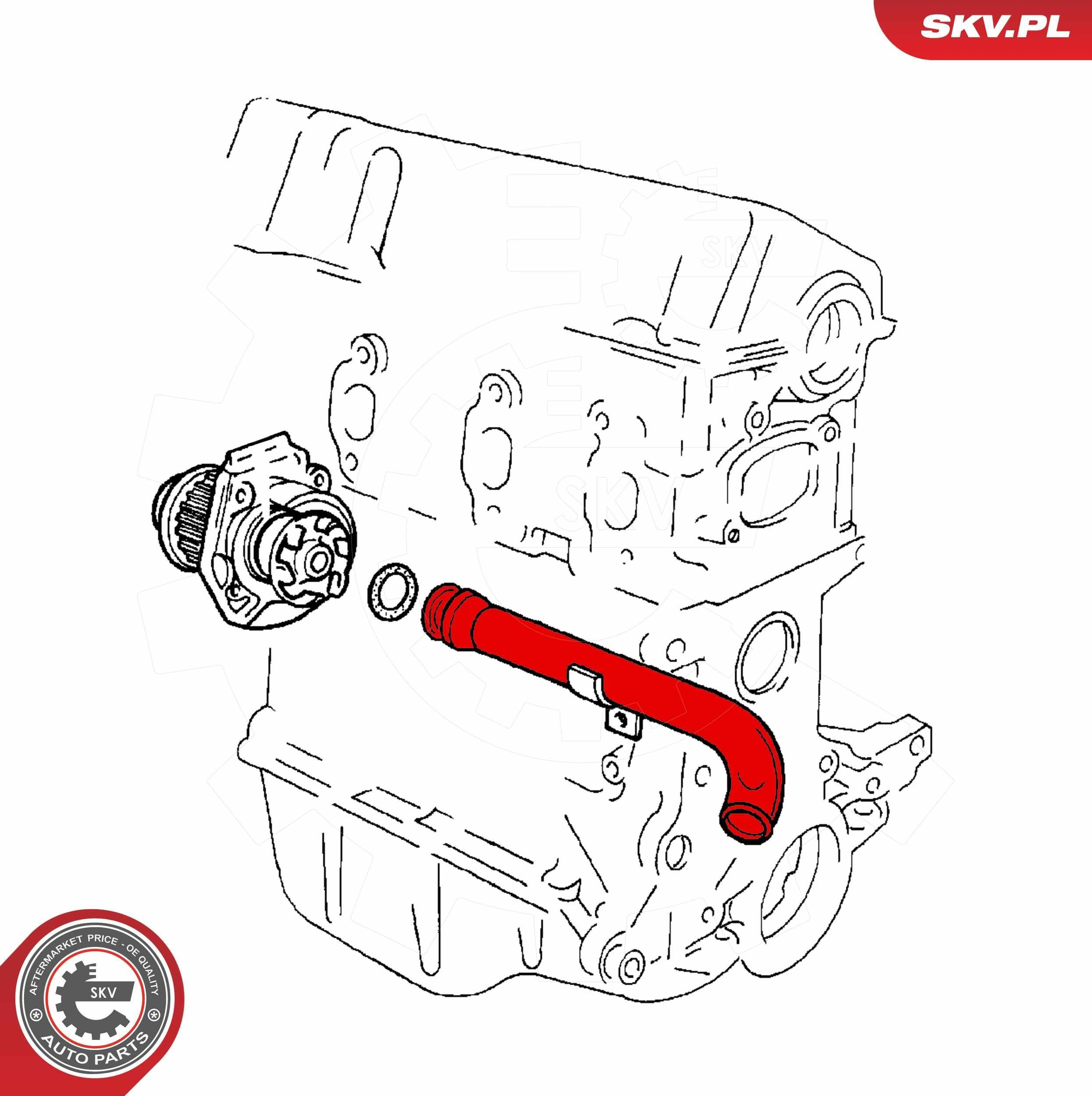 Przewód (króciec) układu chłodzenia Fiat Fiorino awangarda (146 Uno) (1988 - 2001) cena, od 17,65 USD