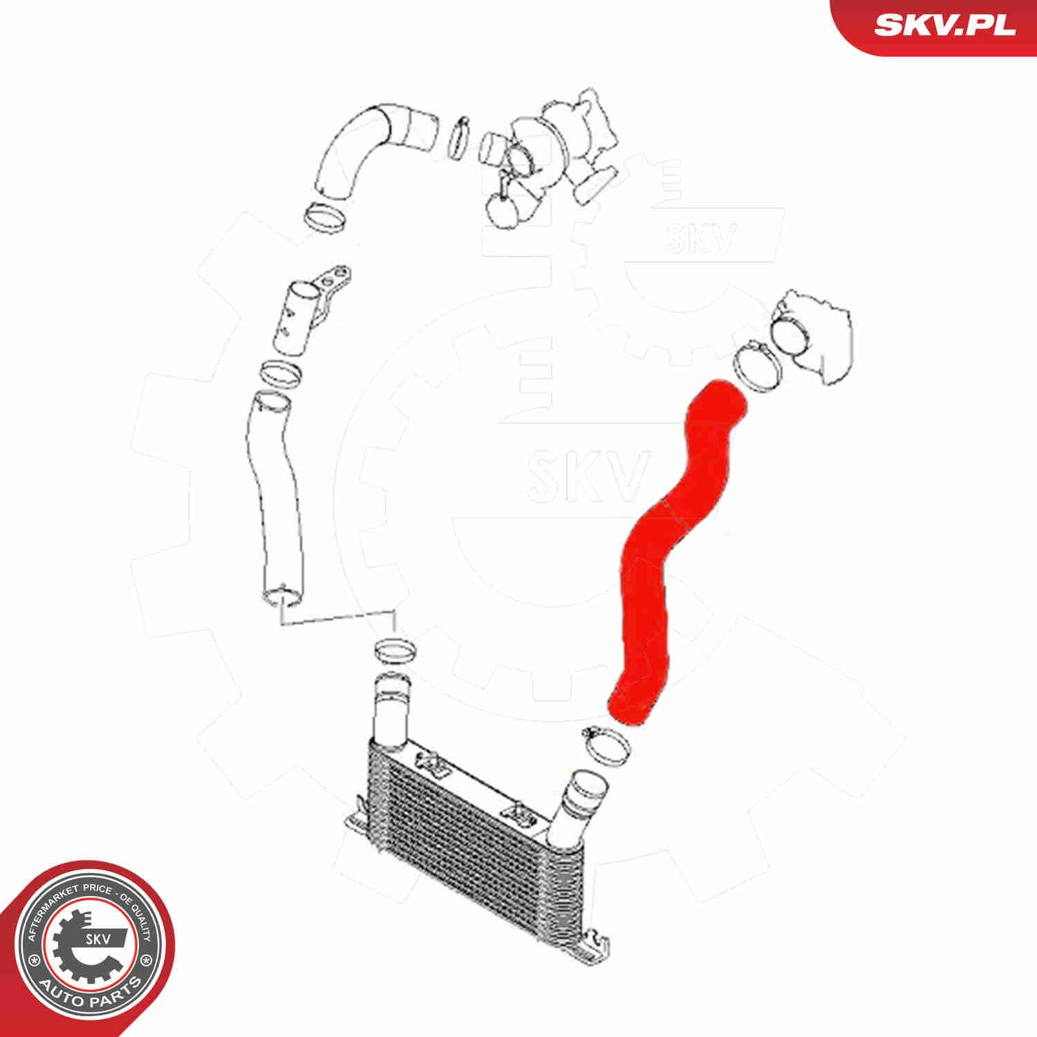 54SKV141 SKV Przewód (króciec) intercoolera