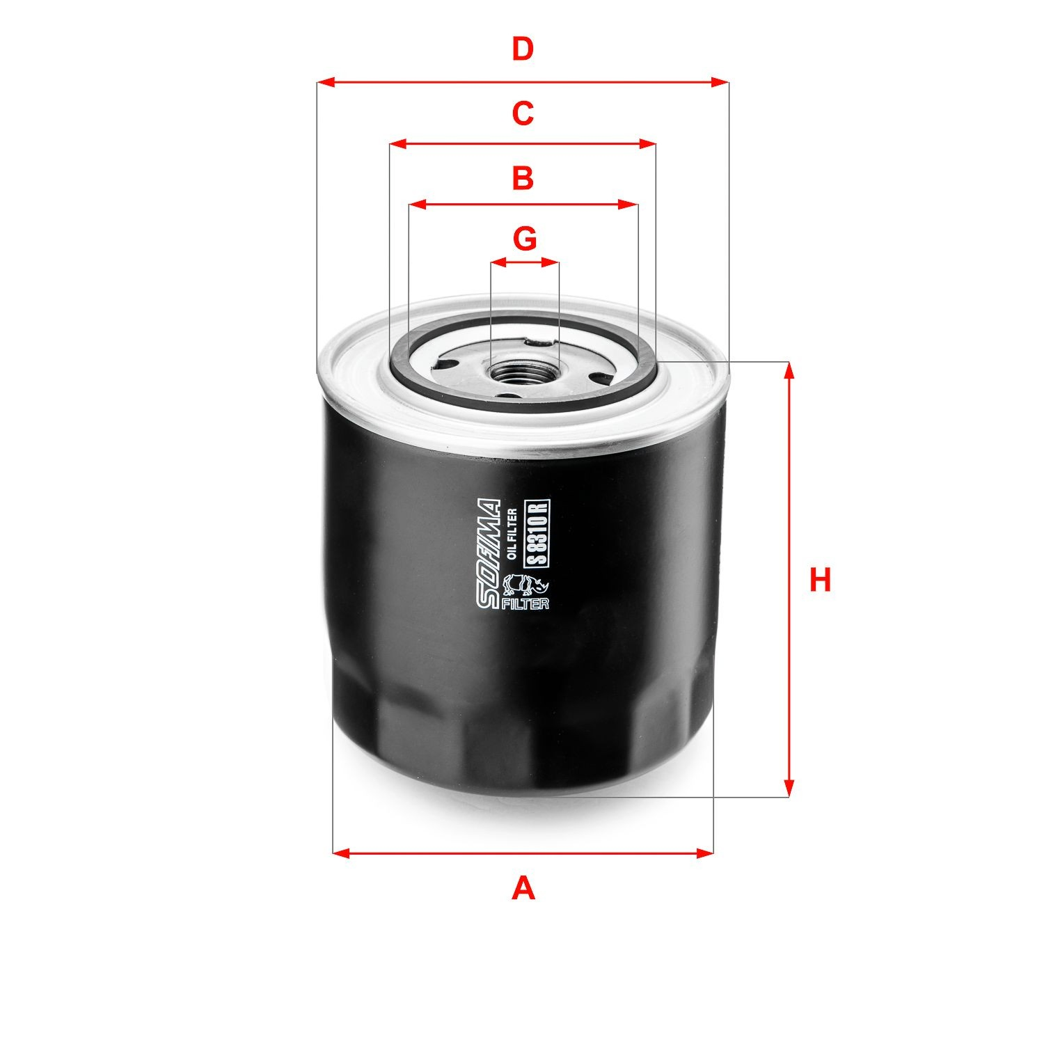 S8310R Sofima Filtr oleju