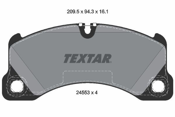 2455301 Textar Klocki hamulcowe przednie tarczowe