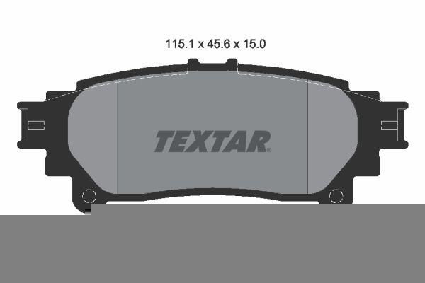 2491801 Textar Okładziny (klocki) do hamulców tarczowych tylne