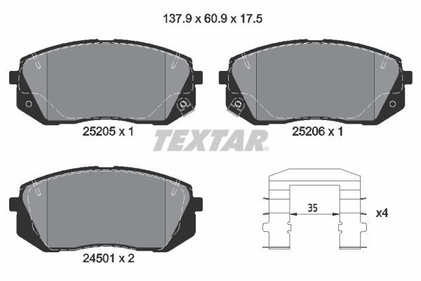  Textar 2520501