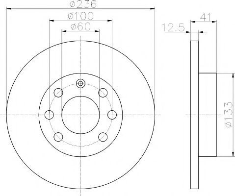 Tarcza hamulcowa przednia 92020903 Textar