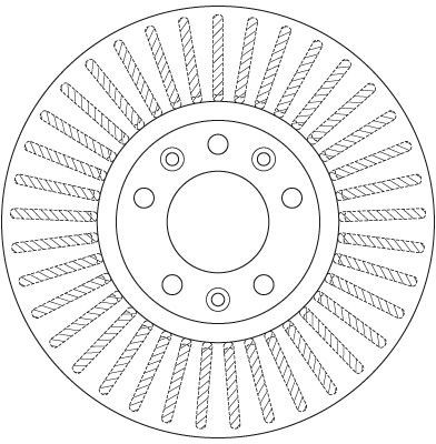 Do koszyka DF6419 TRW Tarcza hamulcowa przednia