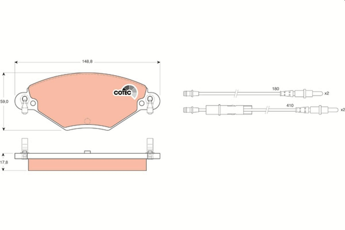  Klocki hamulcowe przednie tarczowe Citroen C5 1
