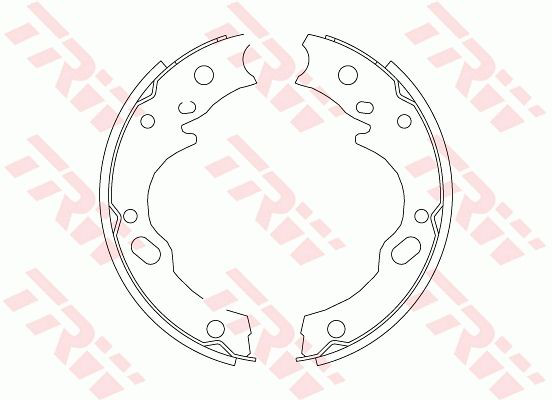 Klocki hamulca ręcznego do Mitsubishi Canter VI FE5, FE6