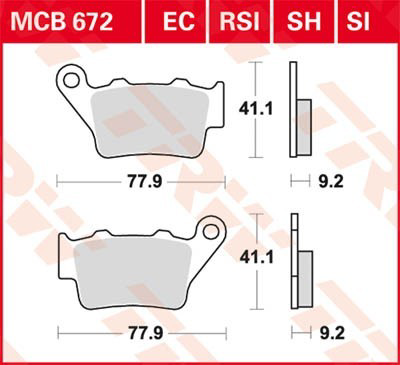 Do koszyka 07BB02CC Brembo Okładziny (klocki) do hamulców tarczowych tylne