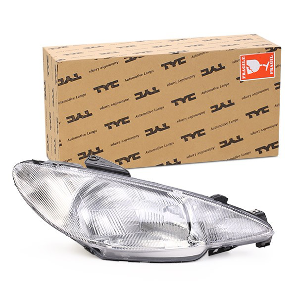 Reflektor prawy do Peugeot 206  2A/C