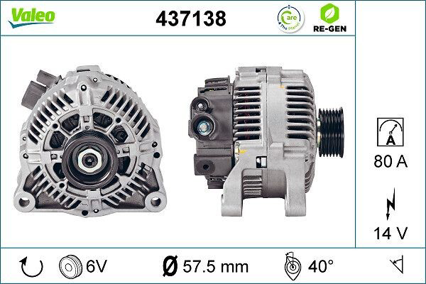 437138 VALEO Alternator