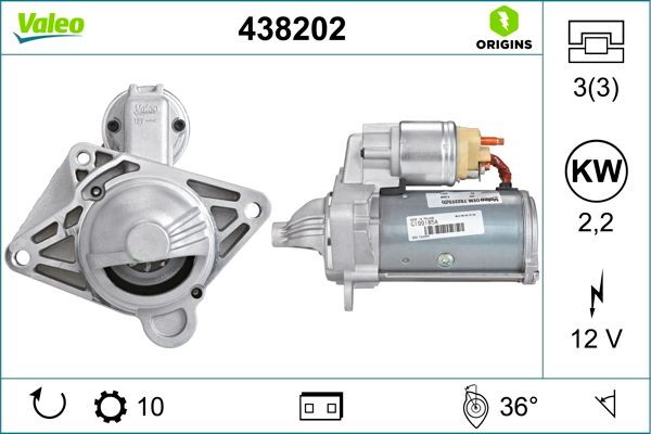 Rozrusznik 438202 VALEO