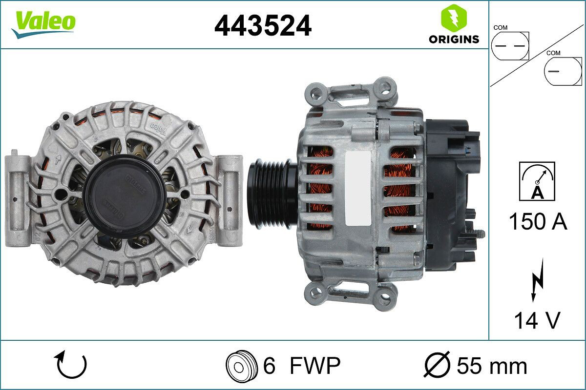 Do koszyka 443524 VALEO Alternator