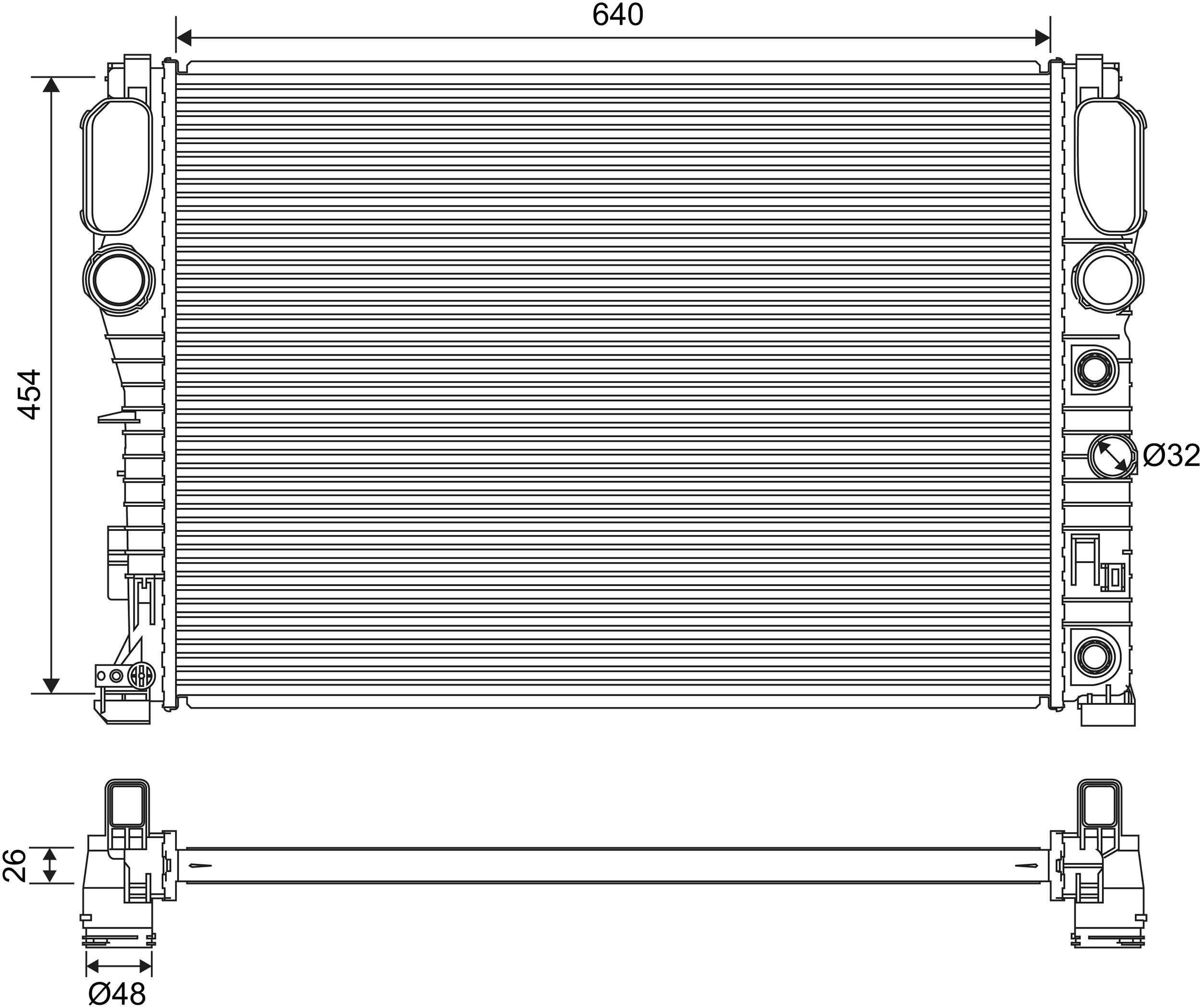 701575 VALEO Chłodnica silnika