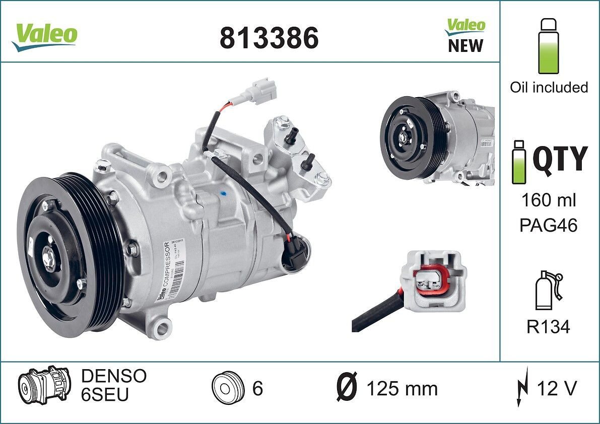 813386 VALEO Sprężarka klimatyzacji