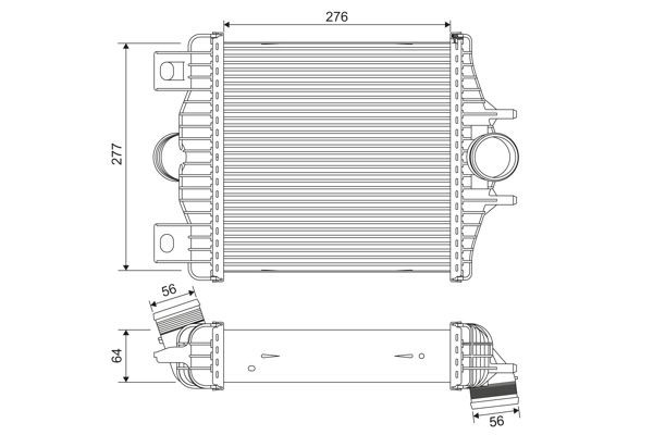 Do koszyka Chłodnica intercoolera Land Rover Range Rover IV L405