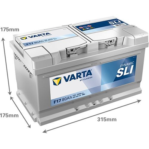 Do koszyka 580406074K262 Varta Bateria (akumulator)
