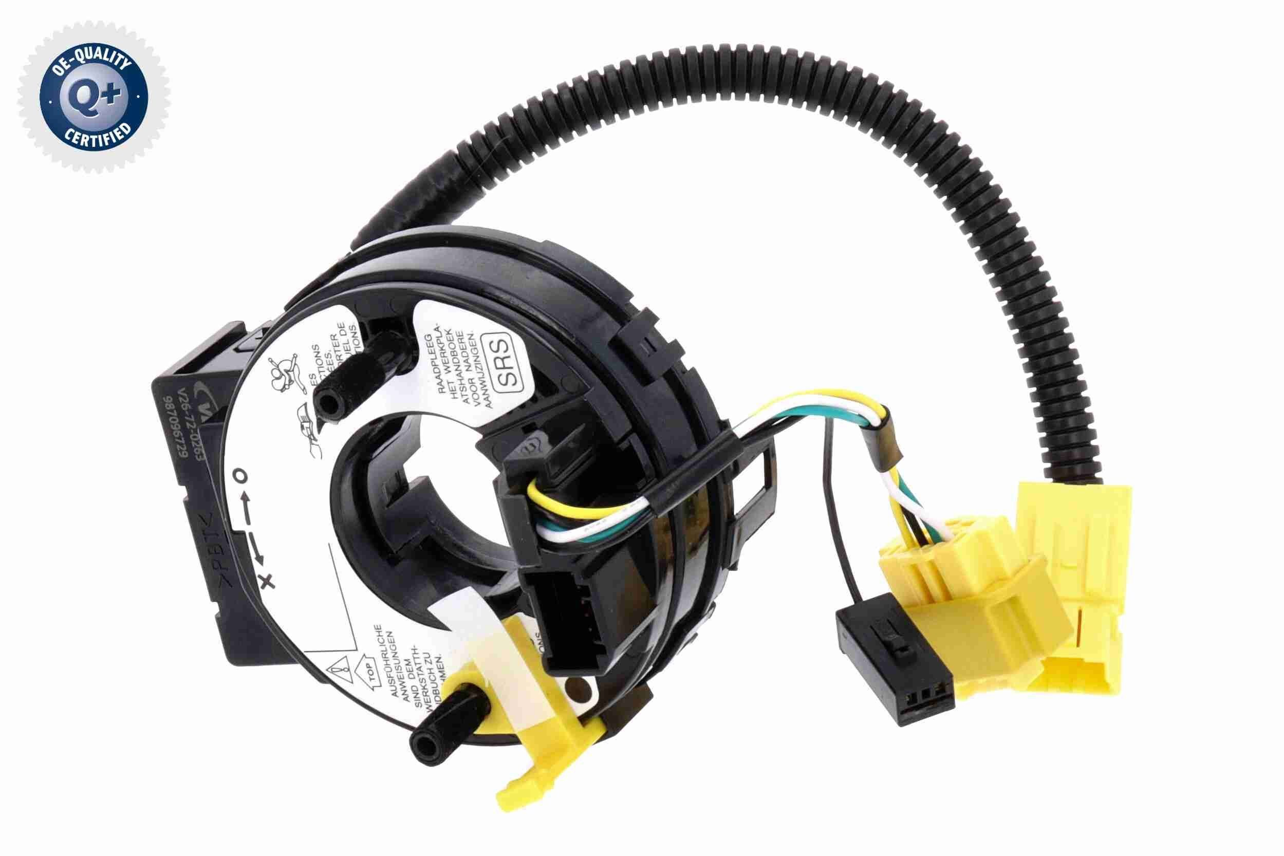 Do koszyka V26720263 Vemo Pierścień kontaktowy AIRBAG, taśma kierownicy