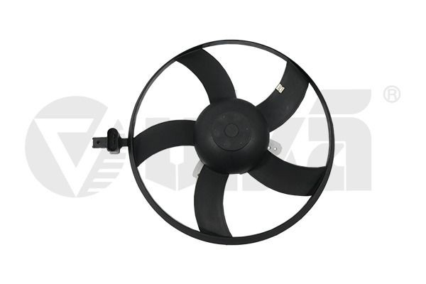 Do koszyka Wentylator elektryczny układu chłodzenia kompletny (silnik+wirnik) Skoda Fabia II 5J5, 545