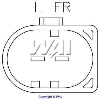 Regulator alternatora (przekaźnik ładowania) WAI IB206 cena, od 28,56 USD