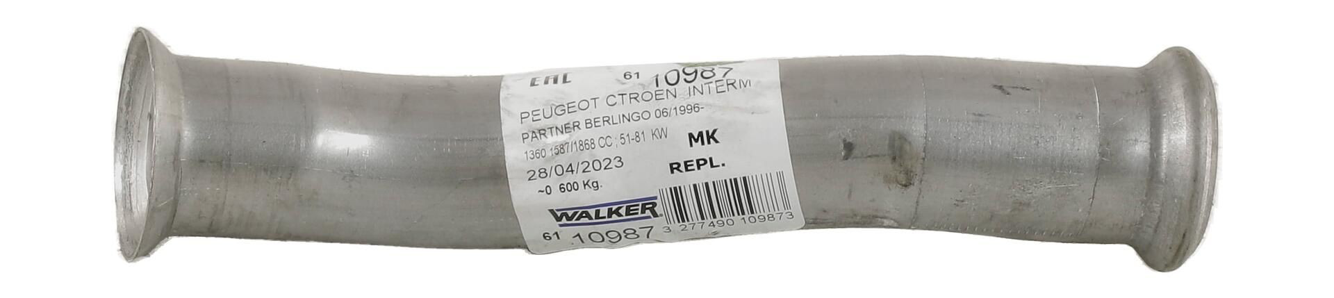 10987 Walker Tłumik, środkowa część