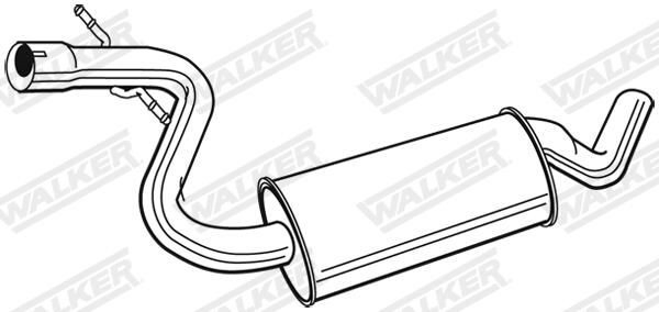 Tłumik, tylna część Audi A3 Sportback hatchback (8PA) (2004 - 2015) cena, od 67,21 USD