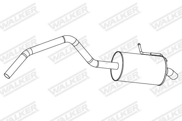 Tłumik, tylna część Renault Kangoo II minivan (KW0, KW1) (2008 - 2021) cena, od 119,79 USD