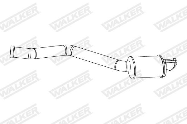 Tłumik, tylna część Mercedes C sedana (W205) (2013 - 2021) cena, od 178,52 USD