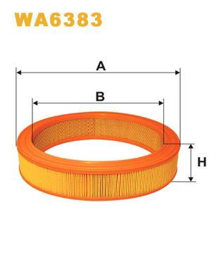 WA6383 WIX Filtr powietrza