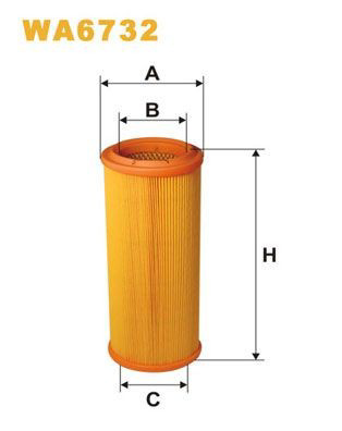 WA6732 WIX Filtr powietrza