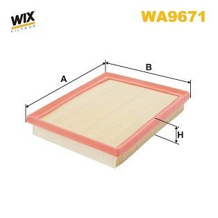 WA9671 WIX Filtr powietrza
