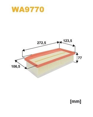 WA9770 WIX Filtr powietrza