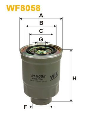 WF8058 WIX Filtr paliwa