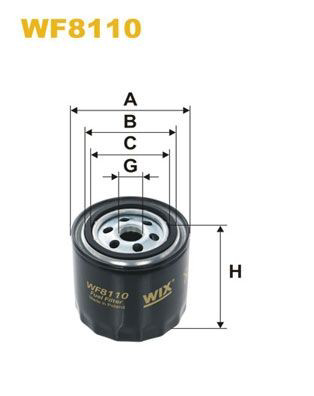 WF8110 WIX Filtr paliwa