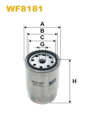 WF8181 WIX Filtr paliwa