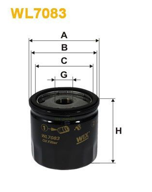 WL7083 WIX Filtr oleju
