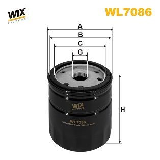 WL7086 WIX Filtr oleju