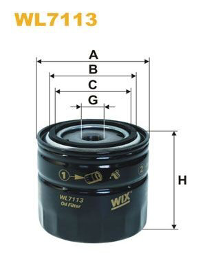 WL7113 WIX Filtr oleju