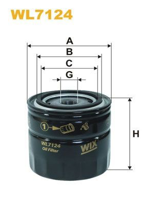WL7124 WIX Filtr oleju