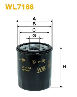WL7166 WIX Filtr oleju