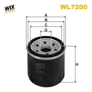 WL7200 WIX Filtr oleju
