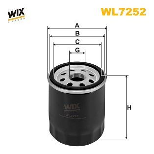 WL7252 WIX Filtr oleju