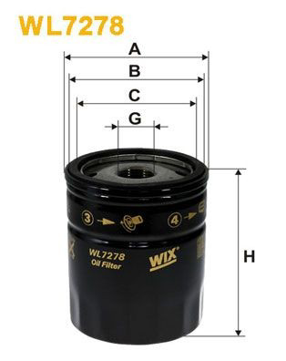 WL7278 WIX Filtr oleju