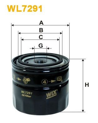 WL7291 WIX Filtr oleju