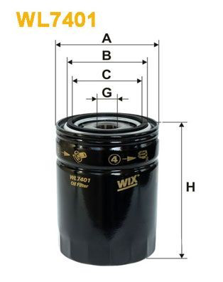 WL7401 WIX Filtr oleju