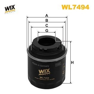 WL7494 WIX Filtr oleju