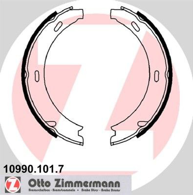 109901017 Zimmermann Klocki hamulca ręcznego
