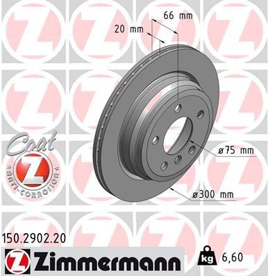 150290220 Zimmermann Tarcza hamulcowa tylna